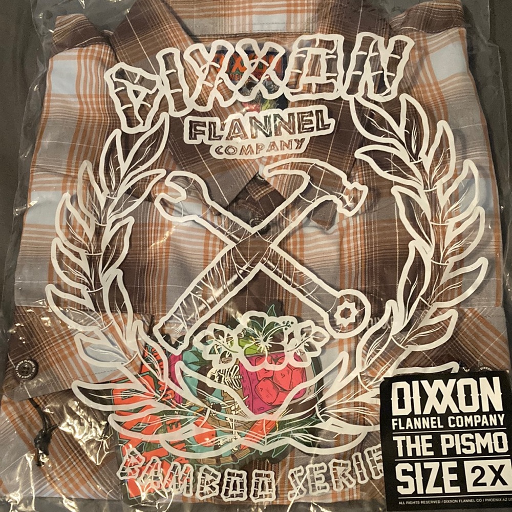 Dixxon Flannel Co SS Bamboo The Pismo BNIB Mens size 2X